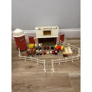 Fisher Price Play Family Farm #915 With Accessories Vintage 1968